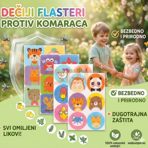 Flasteri Protiv Komaraca za Djecu i Odrasle
