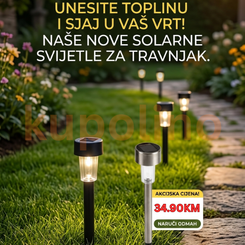 Solarna Lampa Za Dvorište 10 komada
