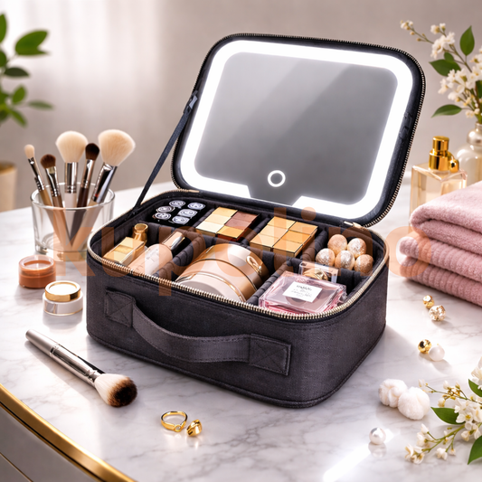 NESESER ZA ŠMINKU SA LED OGLEDALOM