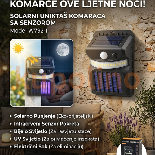 Solarna lampa protiv komaraca