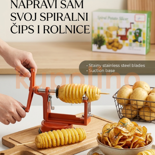Mašina za pravljenje čipsa i rolnica od krompira
