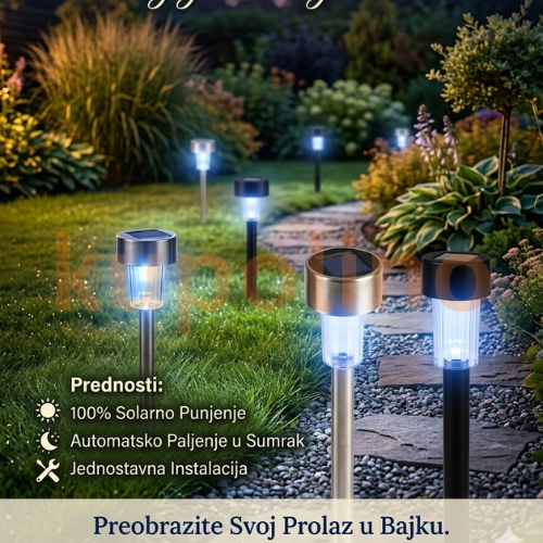Solarna Lampa Za Dvorište 10 komada