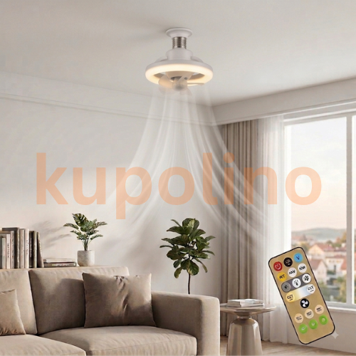 2 u 1 Ventilator i Sijalica za Plafon