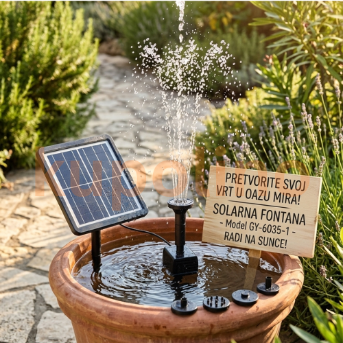 Solarna fontana za dvorište